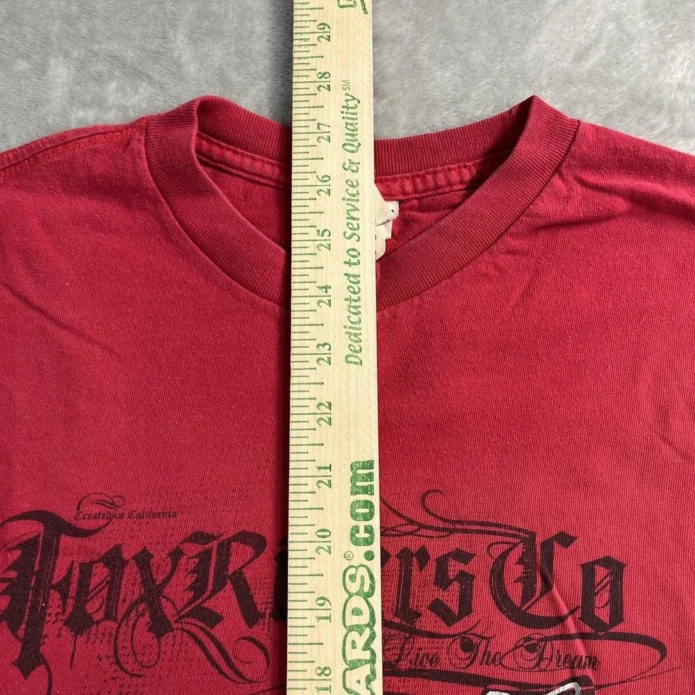 Fox Racing Shirt Mens L Red Graphic Motocross‎ Tee Biker Thrash Painter Fox Head